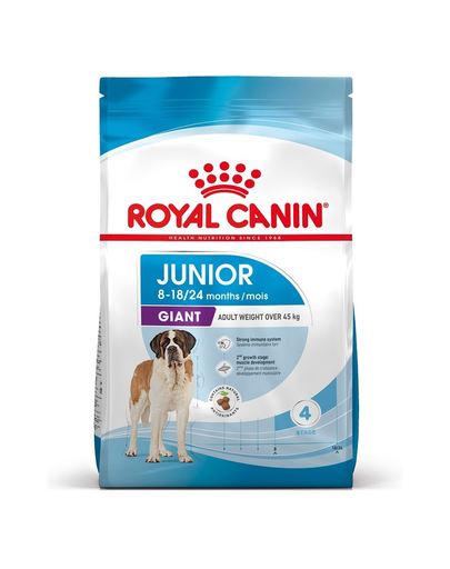 Royal Canin Giant Junior hrana uscata caine junior etapa 2 de crestere , 15 kg Royal Canin Giant Junior hrana uscata caine junior etapa 2 de crestere , 15 kg