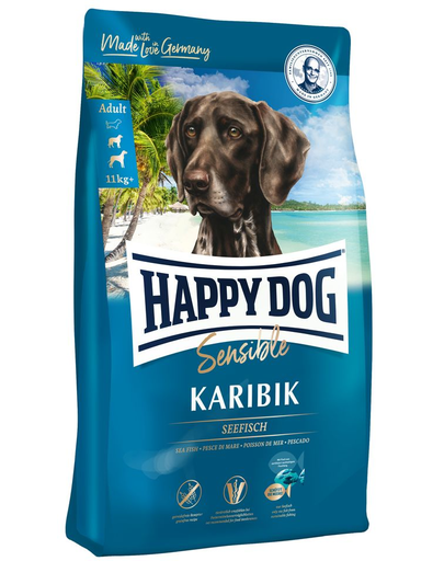 HAPPY DOG Supreme Karibik hrana uscat caini adulti cu alergii si intolerante alimentare 4 kg HAPPY DOG Supreme Karibik hrana uscat caini adulti cu alergii si intolerante alimentare 4 kg