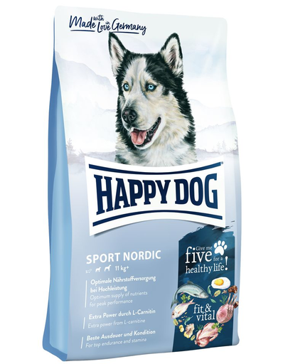HAPPY DOG Supreme Fit&Vital Sport Adult Nordic hrana uscata caini adulti sportivi 14 kg HAPPY DOG Supreme Fit&Vital Sport Adult Nordic hrana uscata caini adulti sportivi 14 kg
