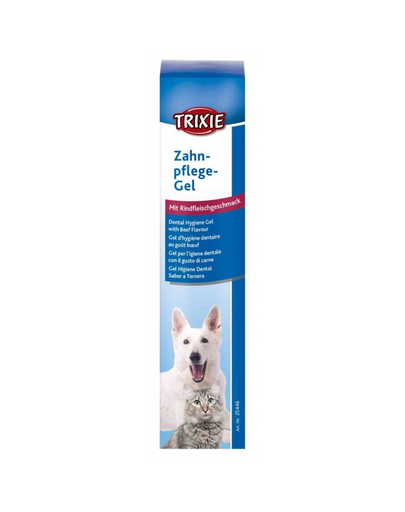 TRIXIE Gel pentru îngrijire dinți și ginii pentru câini și pisici - aromă vită 100 g TRIXIE Gel pentru îngrijire dinți și ginii pentru câini și pisici - aromă vită 100 g