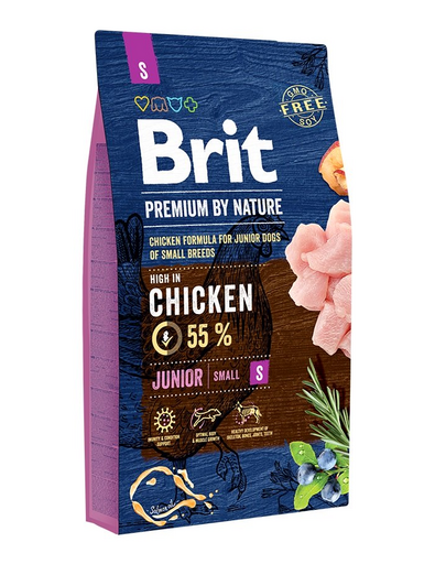 BRIT Premium By Nature Junior Small Hrana uscata pentru cainii junior si femele gestante 8 kg BRIT Premium By Nature Junior Small Hrana uscata pentru cainii junior si femele gestante 8 kg