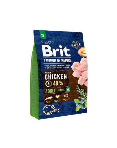 BRIT Premium By Nature Adult Hrana uscata pentru caini adulti de talie mare 3 kg BRIT Premium By Nature Adult Hrana uscata pentru caini adulti de talie mare 3 kg