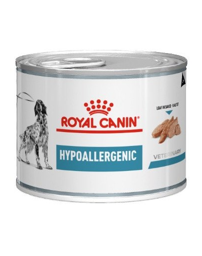 ROYAL CANIN Dog Hypoallergenic hrana umeda caini adulti cu reactii adverse la alimente 200 g ROYAL CANIN Dog Hypoallergenic hrana umeda caini adulti cu reactii adverse la alimente 200 g