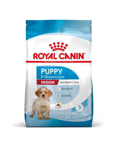 Royal Canin Medium Puppy hrana uscata pentru catei de talie medie, intre 2-12 luni 4 kg Royal Canin Medium Puppy hrana uscata pentru catei de talie medie, intre 2-12 luni 4 kg