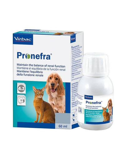 VIRBAC Pronefra Preparat oral pentru rinichi, caini si pisici 60 ml VIRBAC Pronefra Preparat oral pentru rinichi, caini si pisici 60 ml