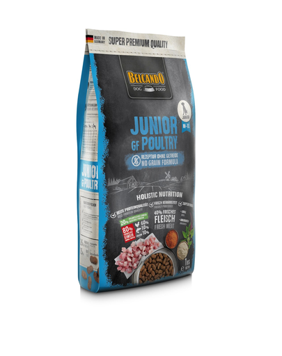 BELCANDO Finest Grain Free Junior hrana uscata fara cereale pentru juniori talie M-XL, 1 kg BELCANDO Finest Grain Free Junior hrana uscata fara cereale pentru juniori talie M-XL, 1 kg