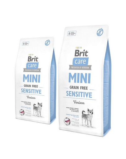 BRIT Care Dog Mini Grain Free Sensitive hrana uscata caini adulti de talie mica, cu vanat 14 kg (2 x 7 kg) BRIT Care Dog Mini Grain Free Sensitive hrana uscata caini adulti de talie mica, cu vanat 14 kg (2 x 7 kg)