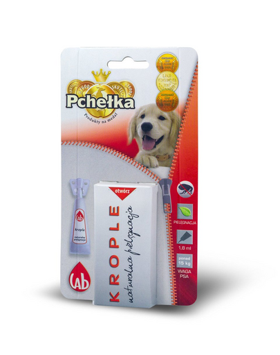 PCHEŁKA Bio Picaturi anti-paraziti pentru caini peste 15 kg 1.8 ml PCHEŁKA Bio Picaturi anti-paraziti pentru caini peste 15 kg 1.8 ml