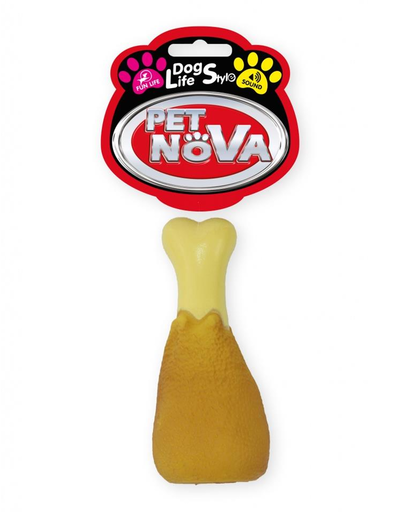 PET NOVA DOG LIFE STYLE Jucarie din cauciuc pentru caini, copan de gaina 13cm PET NOVA DOG LIFE STYLE Jucarie din cauciuc pentru caini, copan de gaina 13cm