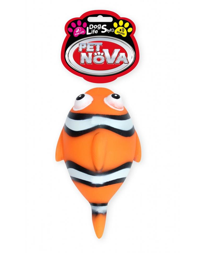 PET NOVA DOG LIFE STYLE Jucarie din cauciuc pentru caini, pestele Nemo 13,5cm PET NOVA DOG LIFE STYLE Jucarie din cauciuc pentru caini, pestele Nemo 13,5cm