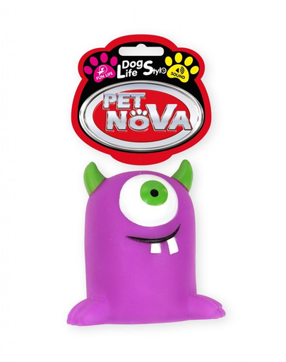 PET NOVA DOG LIFE STYLE Jucarie pentru caini din cauciuc 10cm, violet PET NOVA DOG LIFE STYLE Jucarie pentru caini din cauciuc 10cm, violet