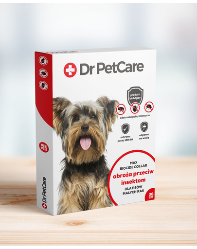 Dr PetCare MAX Bio Cide Collar zgarda protectie impotriva puricilor si insectelor, pentru caini de rasa mica 38 cm Dr PetCare MAX Bio Cide Collar zgarda protectie impotriva puricilor si insectelor, pentru caini de rasa mica 38 cm