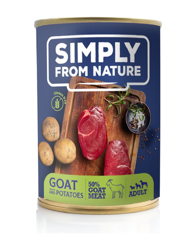 SIMPLY FROM NATURE Hrana umeda pentru caini, carne de capra si cartofi 400 g SIMPLY FROM NATURE Hrana umeda pentru caini, carne de capra si cartofi 400 g