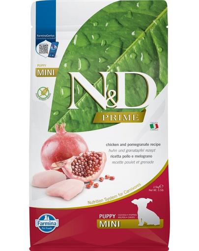 FARMINA N&D Prime Hrana uscata pentru catelusi de talie mica, cu pui si rodie, 2,5 kg FARMINA N&D Prime Hrana uscata pentru catelusi de talie mica, cu pui si rodie, 2,5 kg