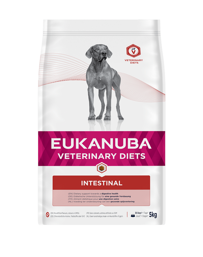 EUKANUBA Intestinal Disorders Adult All Breeds Chicken hrana uscata caini adulti cu afectiuni intestinale, dieta veterinara 5 kg EUKANUBA Intestinal Disorders Adult All Breeds Chicken hrana uscata caini adulti cu afectiuni intestinale, dieta veterinara 5 kg