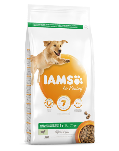 IAMS For Vitality Hrana uscata cu miel pentru cainii adulti de talie mare 12kg IAMS For Vitality Hrana uscata cu miel pentru cainii adulti de talie mare 12kg
