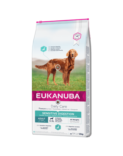 EUKANUBA Daily Care Adult Sensitive Digestion hrana uscata caini adulti cu sistem digestiv sensibil 12 kg EUKANUBA Daily Care Adult Sensitive Digestion hrana uscata caini adulti cu sistem digestiv sensibil 12 kg