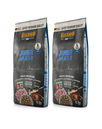 BELCANDO Junior Maxi hrana uscata pentru cainii cu varsta 4 luni+, talie L-XL 25 kg (2 x 12.5 kg) BELCANDO Junior Maxi hrana uscata pentru cainii cu varsta 4 luni+, talie L-XL 25 kg (2 x 12.5 kg)