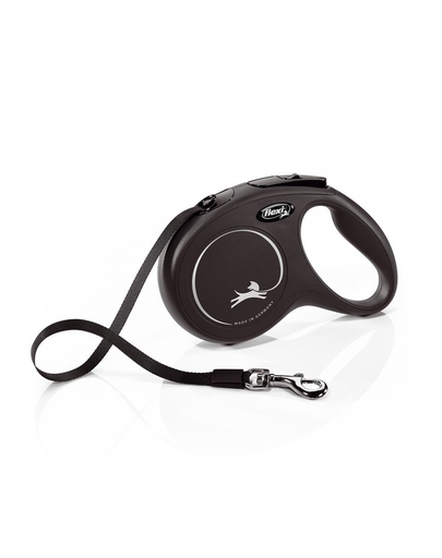 FLEXI New Classic lesa automata pentru caini, negru, marimea M, 5 m FLEXI New Classic lesa automata pentru caini, negru, marimea M, 5 m