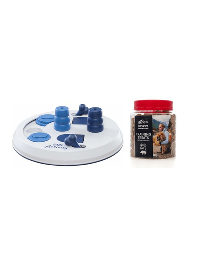 TRIXIE SET Jucarie pentru caini Dog Activity "Flip Board" 23 cm + SIMPLY FROM NATURE Training Treats recompense caini, cu mistret TRIXIE SET Jucarie pentru caini Dog Activity "Flip Board" 23 cm + SIMPLY FROM NATURE Training Treats recompense caini, cu mistret