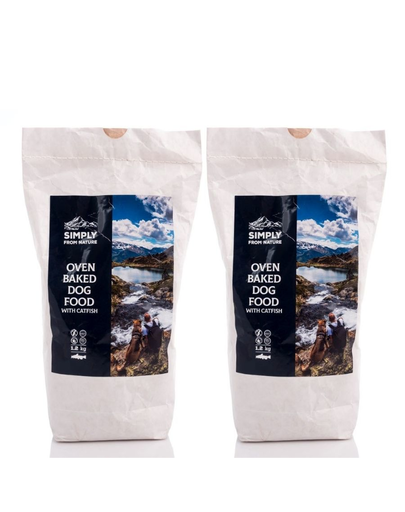 SIMPLY FROM NATURE Hrana uscata pentru caini, coapta la cuptor, cu somn 2x1,2 kg SIMPLY FROM NATURE Hrana uscata pentru caini, coapta la cuptor, cu somn 2x1,2 kg