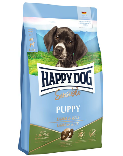 HAPPY DOG Sensible Puppy L Hrana uscata pentru catei cu tract digestiv sensibil, cu miel 10 kg HAPPY DOG Sensible Puppy L Hrana uscata pentru catei cu tract digestiv sensibil, cu miel 10 kg