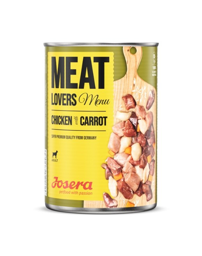 JOSERA Meatlovers Pure hrana umeda monoproteica pentru caini, cu pui 6x800 g JOSERA Meatlovers Pure hrana umeda monoproteica pentru caini, cu pui 6x800 g
