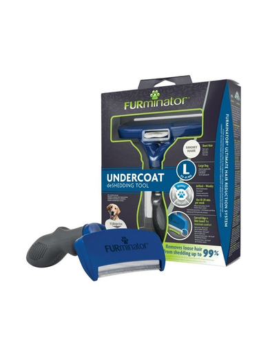 FURMINATOR perie caini cu par scurt de talie mare Undercoat deShedding Large FURMINATOR perie caini cu par scurt de talie mare Undercoat deShedding Large