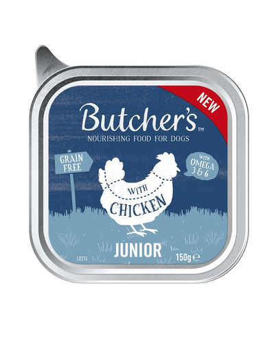 BUTCHER'S Original Junior hrana umeda caini juniori, pate de pui 150g BUTCHER'S Original Junior hrana umeda caini juniori, pate de pui 150g