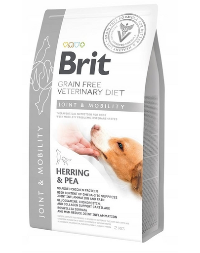 BRIT Veterinary Diets Dog Mobility Dieta veterinara pentru caini adulti cu afectiuni articulare 2 kg BRIT Veterinary Diets Dog Mobility Dieta veterinara pentru caini adulti cu afectiuni articulare 2 kg