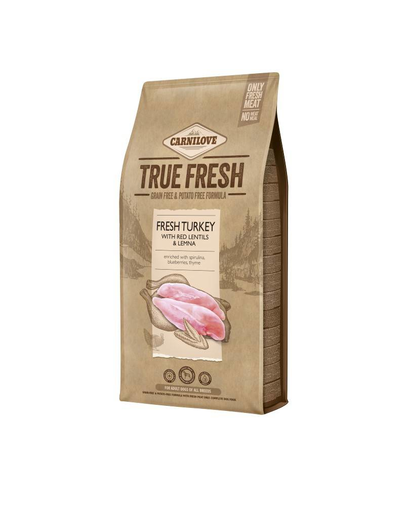 CARNILOVE True Fresh Turkey hrana uscata pentru caini adulti, curcan 4 kg CARNILOVE True Fresh Turkey hrana uscata pentru caini adulti, curcan 4 kg
