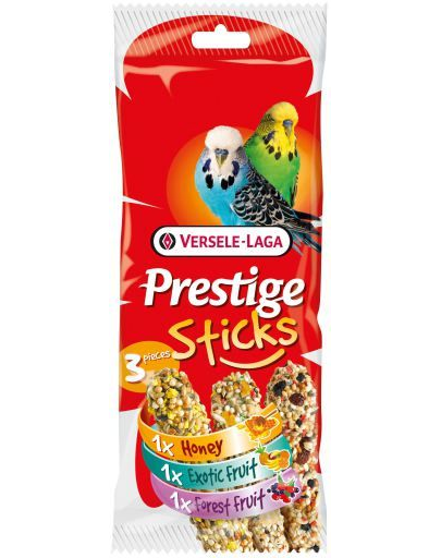 VERSELE LAGA Prestige Sticks Budgies Triple Variety Pack 90 g Mix 3 snackuri pentru papagali VERSELE LAGA Prestige Sticks Budgies Triple Variety Pack 90 g Mix 3 snackuri pentru papagali