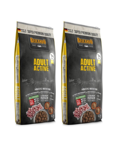 BELCANDO Adult Active 25 kg hrana uscata caini adulti activi, cu pasare (2x12.5 kg) BELCANDO Adult Active 25 kg hrana uscata caini adulti activi, cu pasare (2x12.5 kg)
