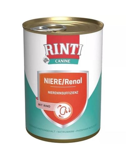 RINTI Canine Kidney-diet/Renal beef 400 g hrana cu vita, pentru caini RINTI Canine Kidney-diet/Renal beef 400 g hrana cu vita, pentru caini