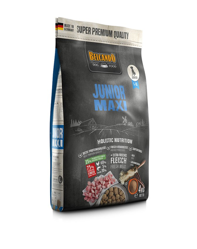 BELCANDO Junior Maxi hrana uscata pentru cainii cu varsta 4 luni+, talie L-XL, 4 kg BELCANDO Junior Maxi hrana uscata pentru cainii cu varsta 4 luni+, talie L-XL, 4 kg