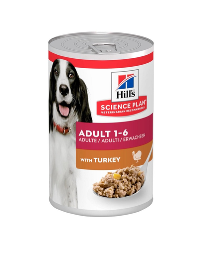 HILL'S Science Plan Canine Adult Turkey 370 g Hrana umeda caini adulti, cu curcan HILL'S Science Plan Canine Adult Turkey 370 g Hrana umeda caini adulti, cu curcan