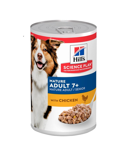 HILL'S Science Plan Canine Mature Adult Chicken 370 g Conserva pentru caini maturi si seniori, cu pui HILL'S Science Plan Canine Mature Adult Chicken 370 g Conserva pentru caini maturi si seniori, cu pui