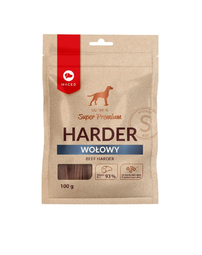 MACED Super Premium Harder Batoane de mestecat pentru caini, cu vita S 100 g MACED Super Premium Harder Batoane de mestecat pentru caini, cu vita S 100 g