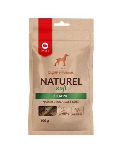 MACED Super Premium Naturel soft recompense moi pentru caini, cu rata 100 g MACED Super Premium Naturel soft recompense moi pentru caini, cu rata 100 g