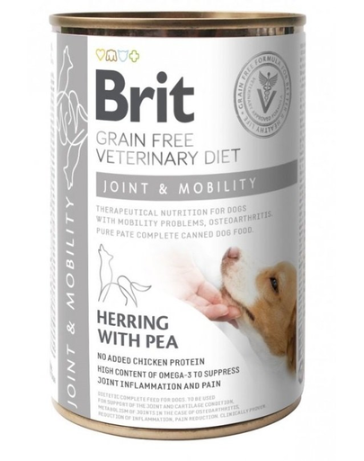 BRIT Veterinary Diet Dog Joint & Mobility aliment pentru articulatiile cainilor 12x400 g BRIT Veterinary Diet Dog Joint & Mobility aliment pentru articulatiile cainilor 12x400 g
