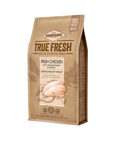 CARNILOVE True Fresh Chicken pentru caini seniori 4 kg hrana uscata, toate rasele CARNILOVE True Fresh Chicken pentru caini seniori 4 kg hrana uscata, toate rasele