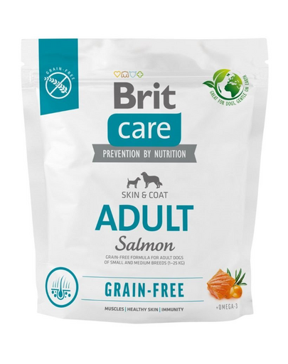 BRIT Care Grain-free Adult 1 kg Hrana uscata caini, cu somon si cartofi BRIT Care Grain-free Adult 1 kg Hrana uscata caini, cu somon si cartofi