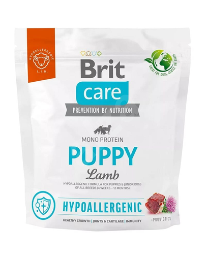 BRIT Care Hypoallergenic Puppy 1 kg Hrana uscata pentru catei, hipoalergenica, cu miel BRIT Care Hypoallergenic Puppy 1 kg Hrana uscata pentru catei, hipoalergenica, cu miel