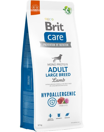 BRIT Care Hypoallergenic Adult Large Breed Sac hrana pentru caini talie mare, cu miel 12 kg BRIT Care Hypoallergenic Adult Large Breed Sac hrana pentru caini talie mare, cu miel 12 kg