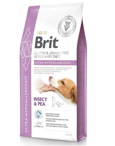 BRIT Veterinary Diets Dog Ultra-Hypoallergenic 12 kg hrana caini cu afectiuni dermatologice si digestive BRIT Veterinary Diets Dog Ultra-Hypoallergenic 12 kg hrana caini cu afectiuni dermatologice si digestive