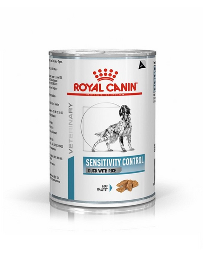 ROYAL CANIN Dog sensitivity control duck hrană umedă pentru câini adulți cu reacții alimentare adverse 410 g ROYAL CANIN Dog sensitivity control duck hrană umedă pentru câini adulți cu reacții alimentare adverse 410 g