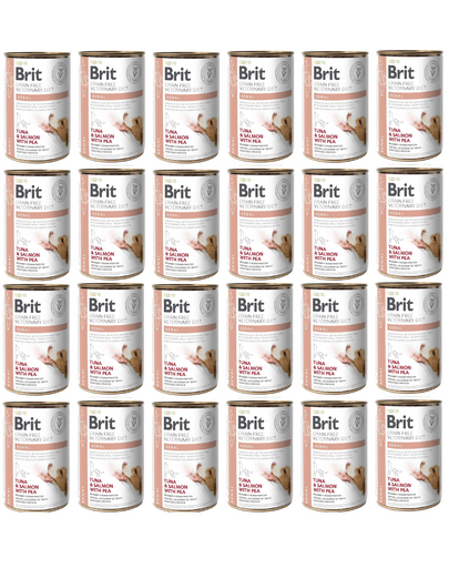 BRIT Veterinary Diet Renal Tuna&Salmon&Pea afectiuni renale 24x400 g hrana dietetica pentru caini BRIT Veterinary Diet Renal Tuna&Salmon&Pea afectiuni renale 24x400 g hrana dietetica pentru caini