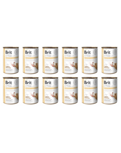 BRIT Veterinary Diet Hepatic Turkey&Pea 12x400 aliment dietetic pentru afectiuni hepatice, pentru caini BRIT Veterinary Diet Hepatic Turkey&Pea 12x400 aliment dietetic pentru afectiuni hepatice, pentru caini