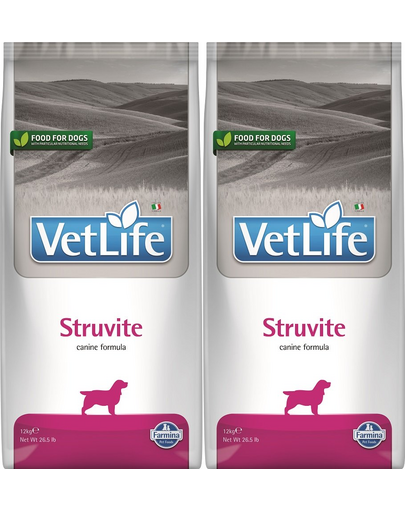 FARMINA Vet Life Dog Struvite 2x12 kg dieta caini adulti cu afectiuni tract urinar inferior FARMINA Vet Life Dog Struvite 2x12 kg dieta caini adulti cu afectiuni tract urinar inferior