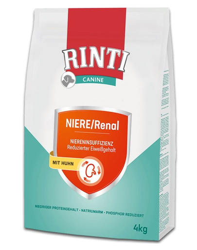 RINTI Canine Kidney/Renal Chicken hrana sustinere functie renala caini 4kg cu pui RINTI Canine Kidney/Renal Chicken hrana sustinere functie renala caini 4kg cu pui